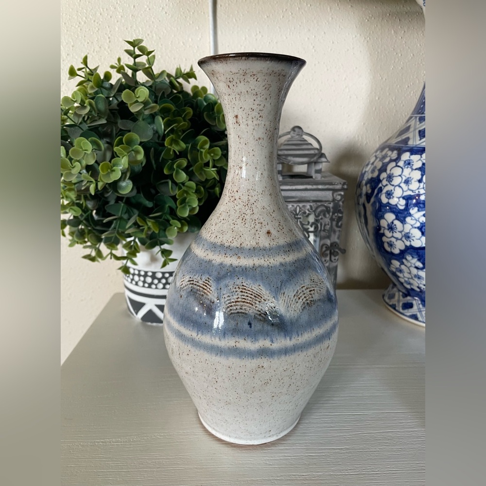 PETER DENEEN POTTERY ST. PAUL MINNESOTA SIGNED VASE EARTH TONES